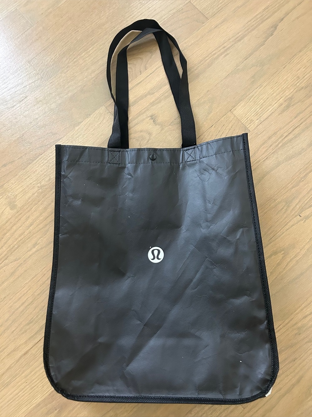 3 for $15! Large Lululemon Shopping Bag Black and White logo Tote
